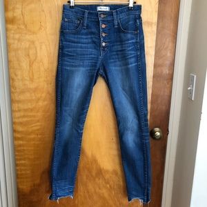 10” high rise Madewell skinny jean